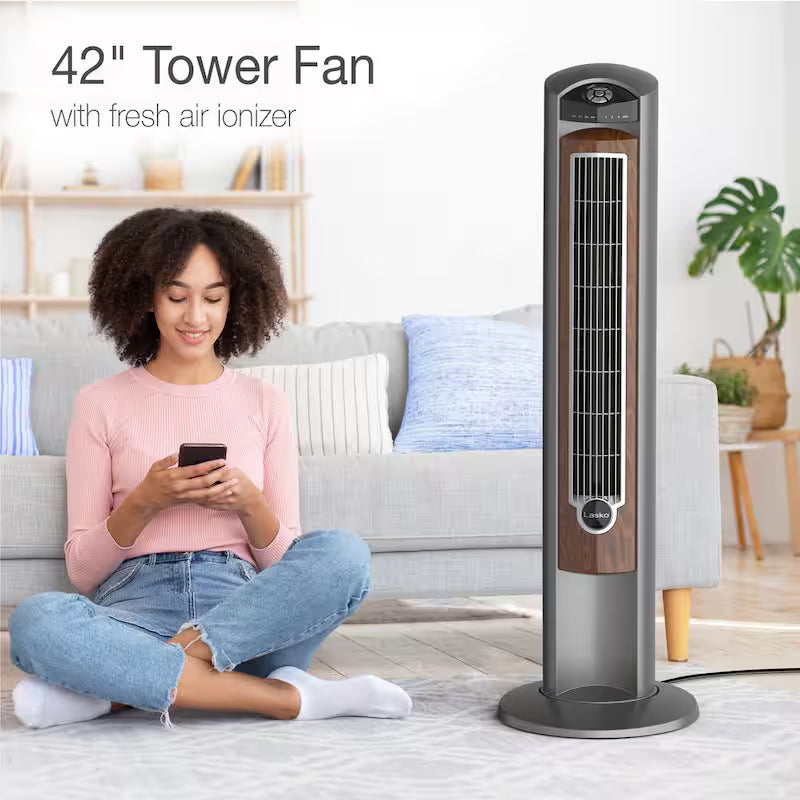 42 in. 3-Speed Oscillating Tower Fan with Remote Control G690272