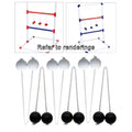 Ladder Toss Game with Golf Balls, Black and White K175
