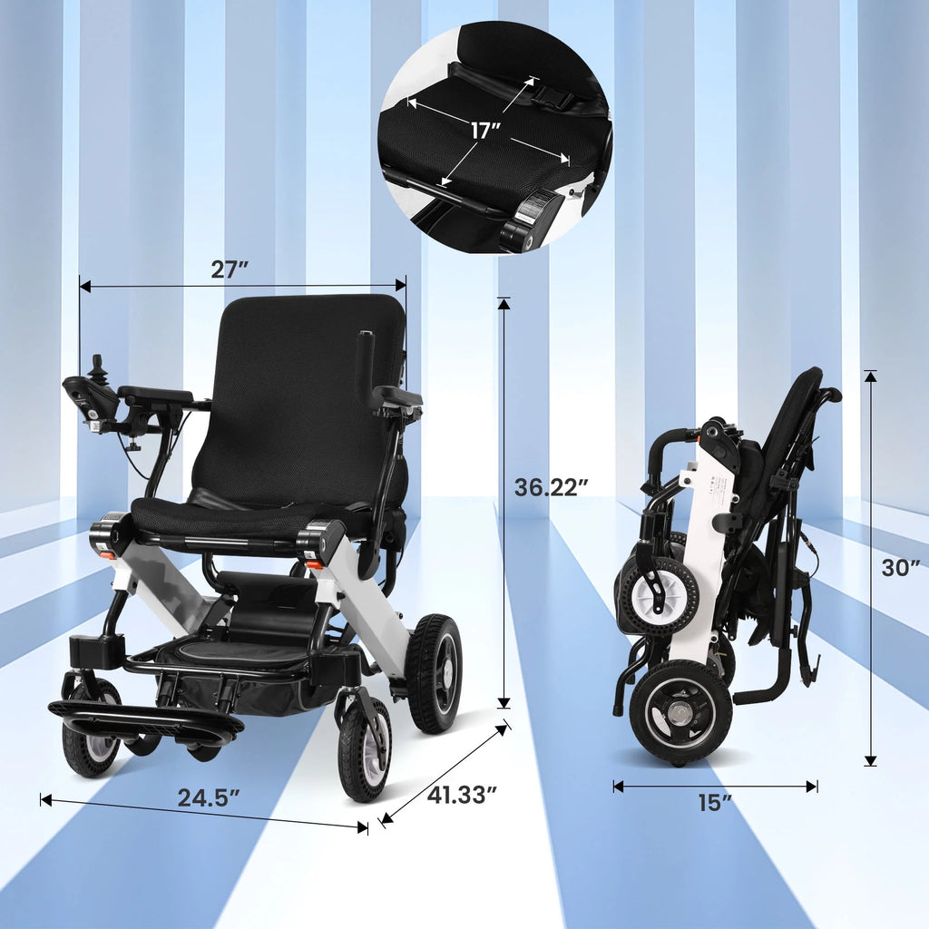Lightweight Folding Electric Wheelchair P41693