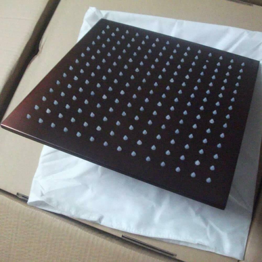 Oil Rubbed Bronze Square Rainfall LED Shower Head K5771