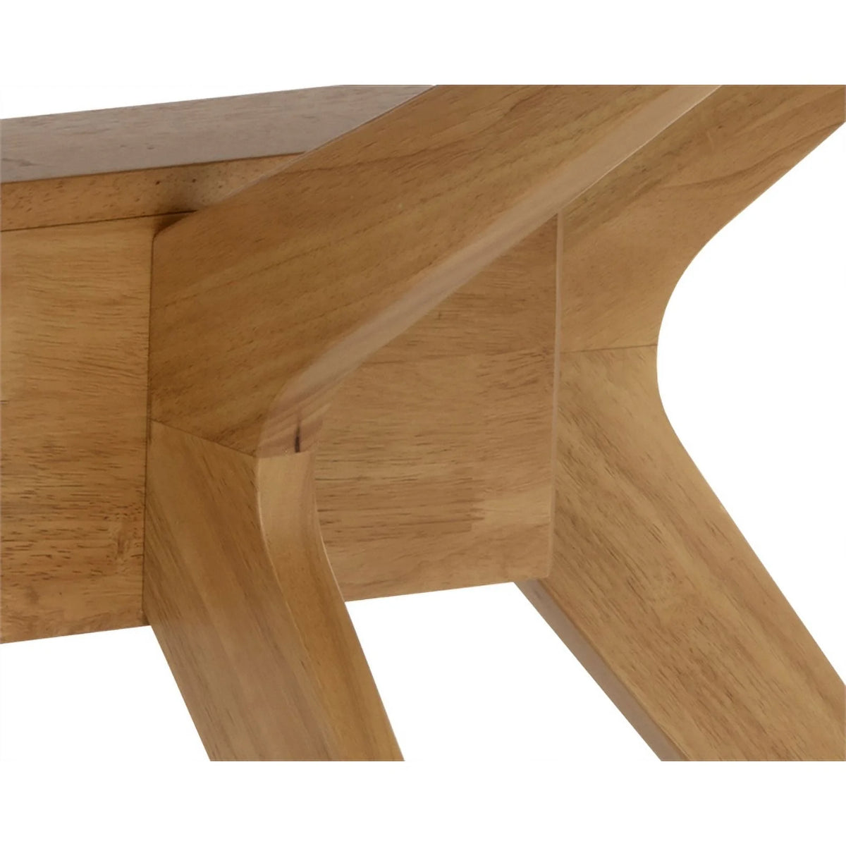 Mid-Century Rubberwood Dining Table W49866