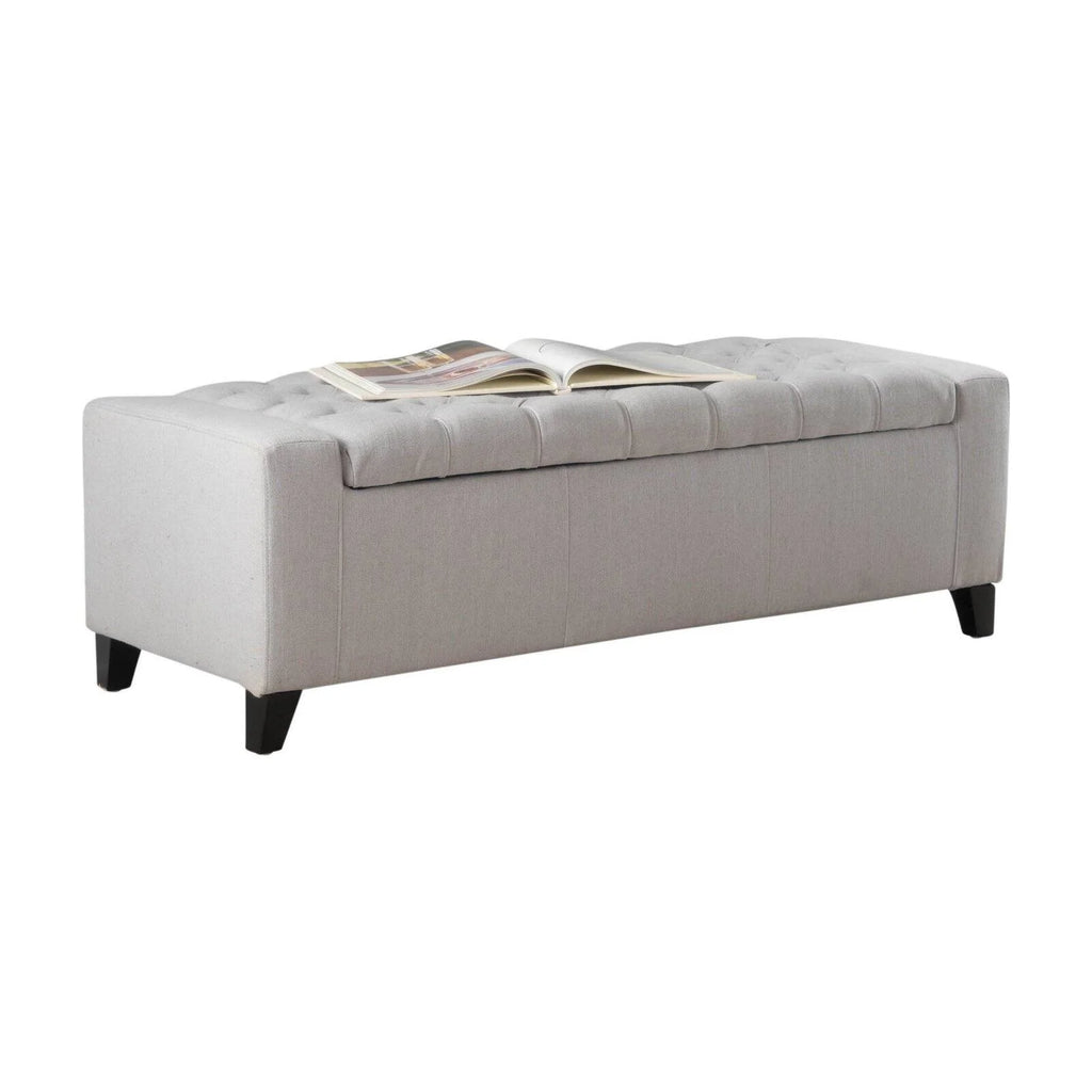 Tufted Velvet Storage Ottoman/Bench U276