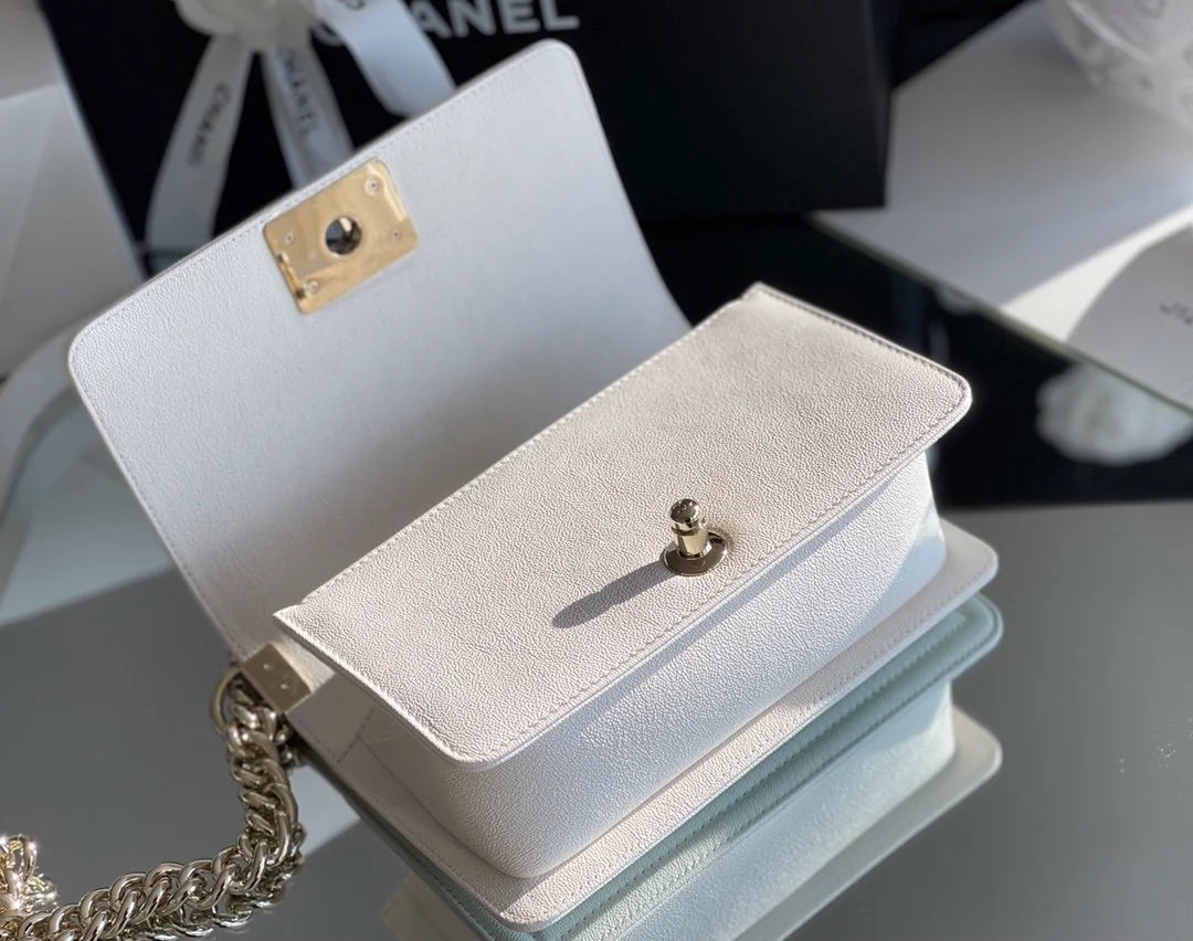 White Mini Flapbag K38619