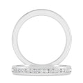 14K White Gold Round Diamond Stackable Band V428468