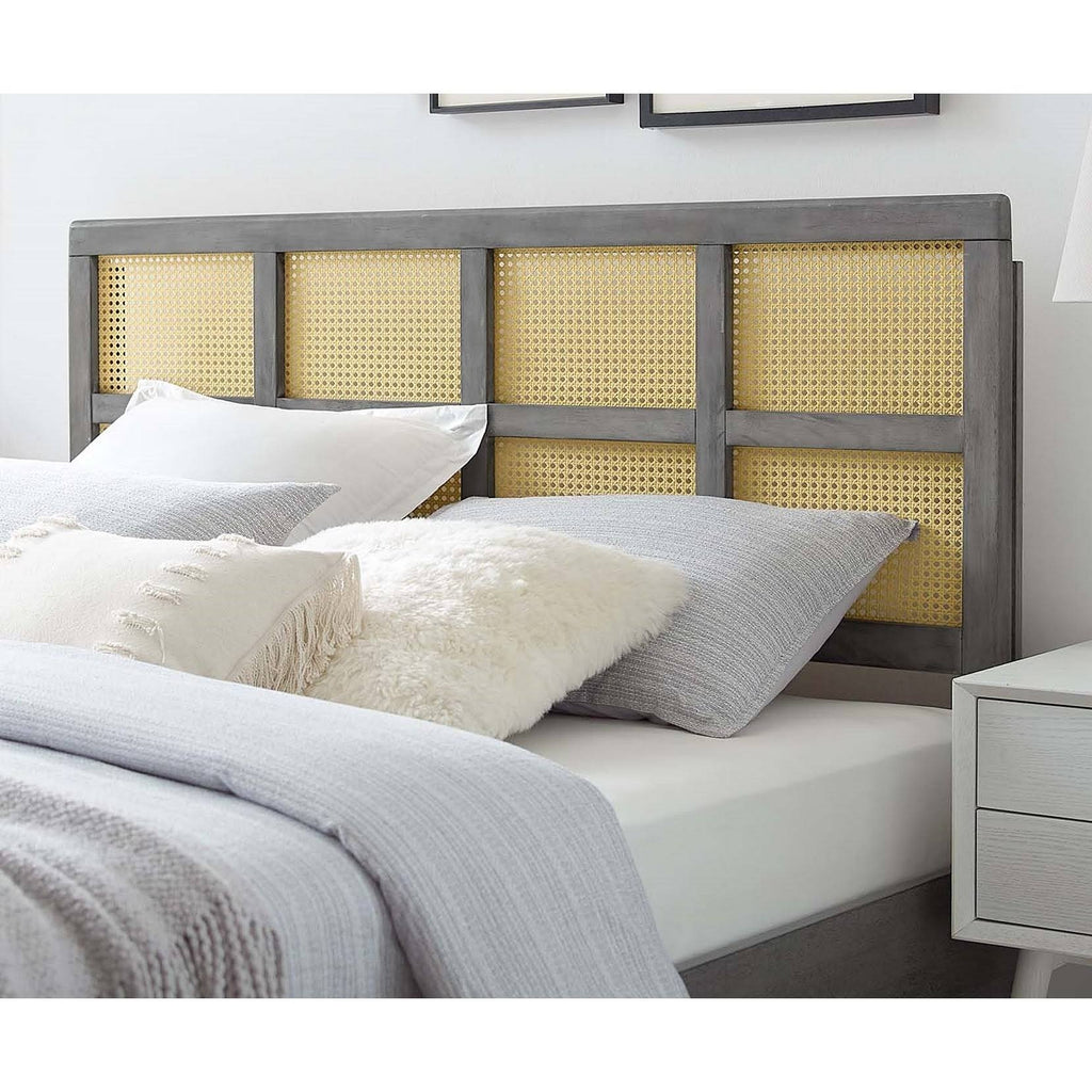 Grey Wooden Queen Size Headboard X8833