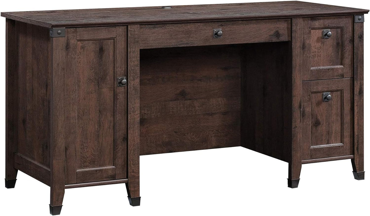 Computer Desk and 5-Shelf Bookcase, Washington Cherry Finish L836834