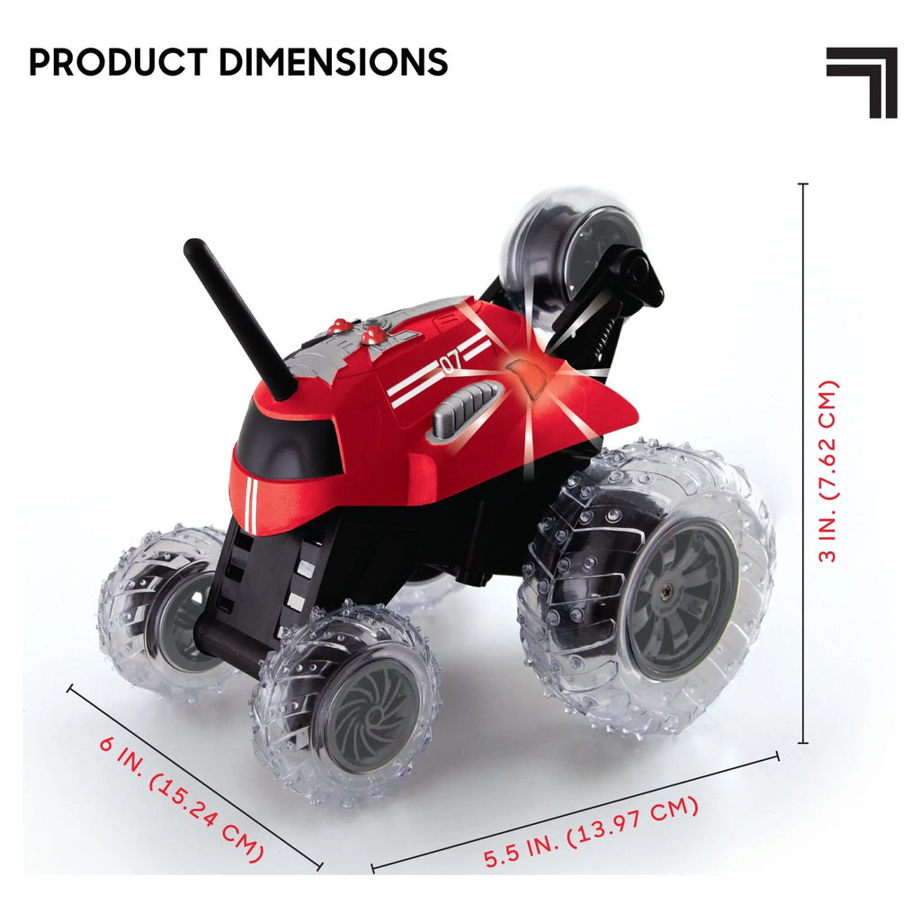 Red Remote Control 360 Spinning Car 2 pcs Q7865