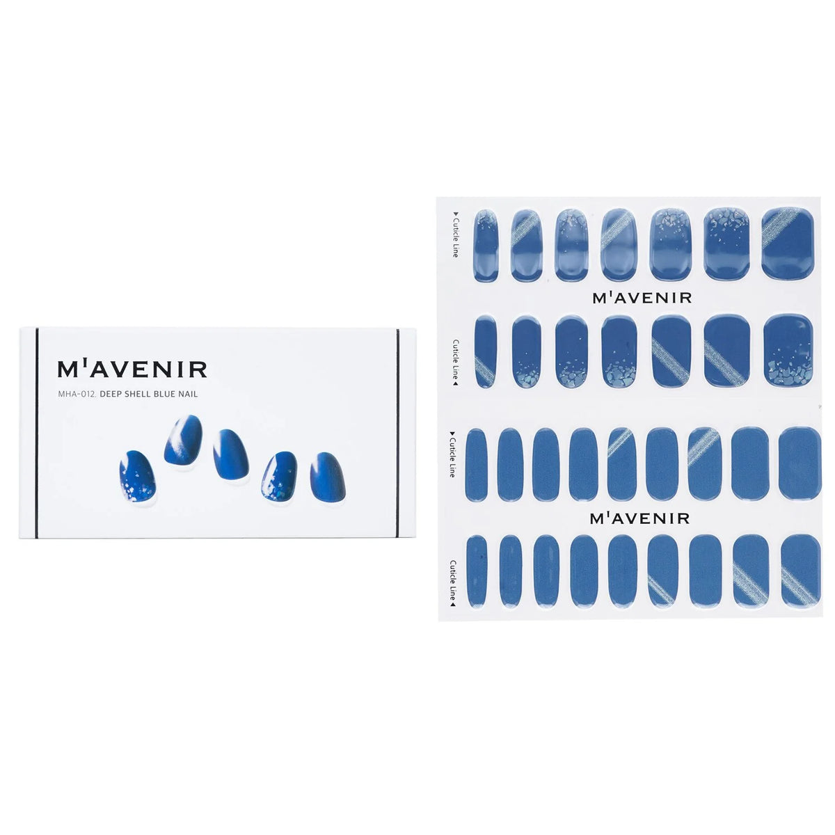 Blue Nail Sticker 36pcs K96518