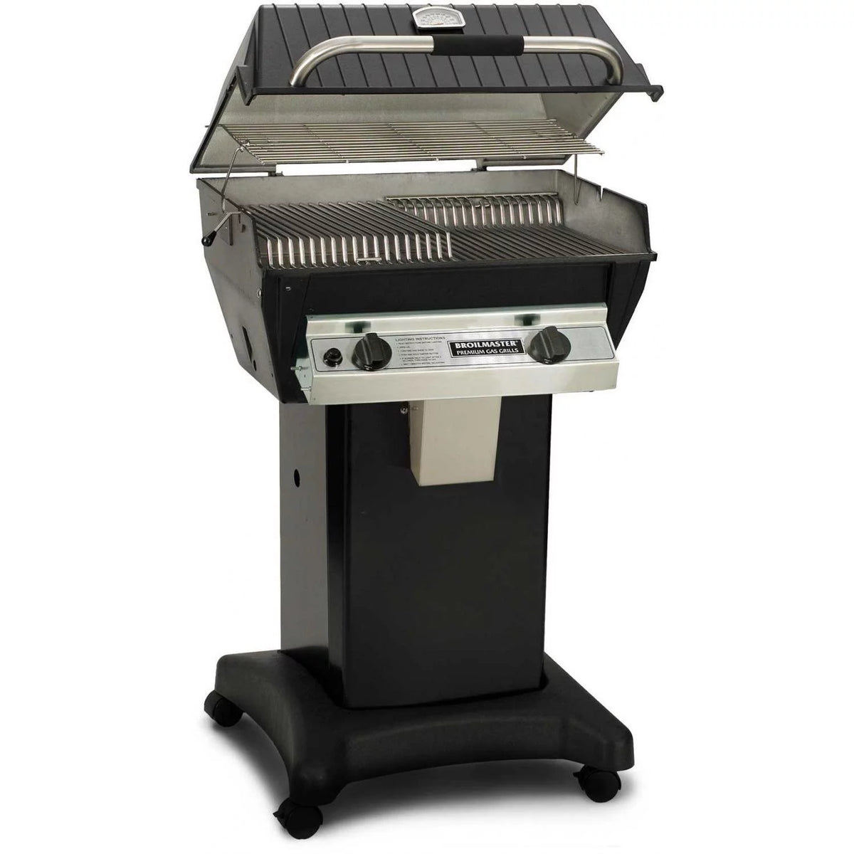 Propane Gas Grill On Black Cart C4734