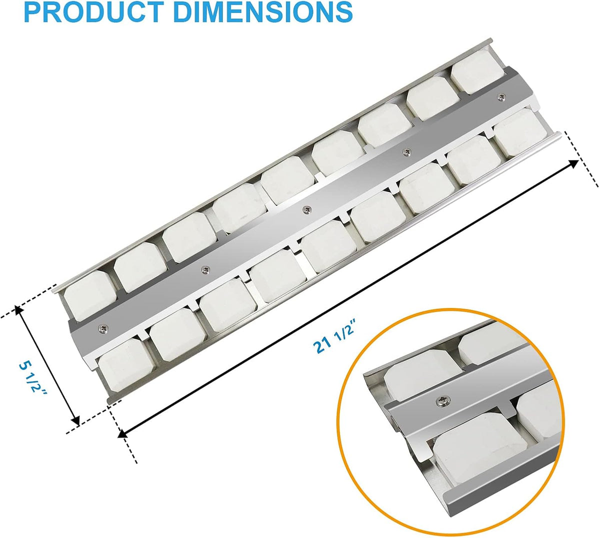Heavy Duty Stainless Steel Grill Briquette Tray, Pack of 2 J830481