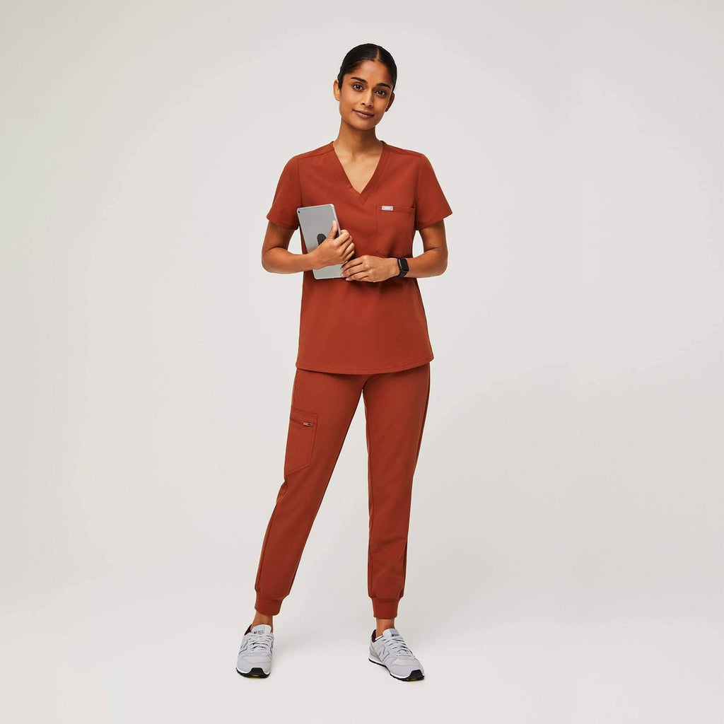 Orange Small Scrub Top B335