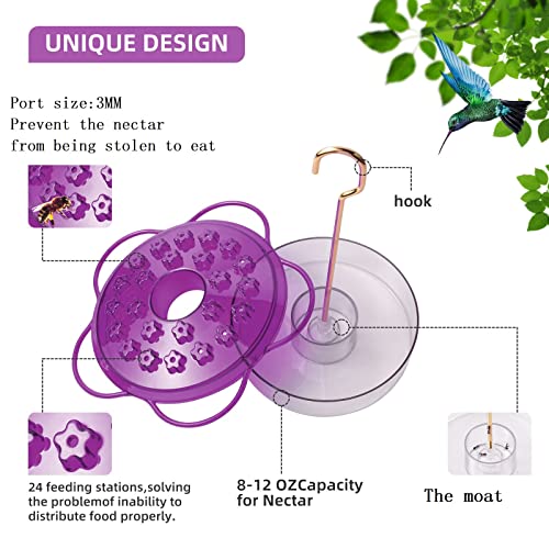 3 Pack Leak-Proof Outdoor Hanging Hummingbird Feeders R324