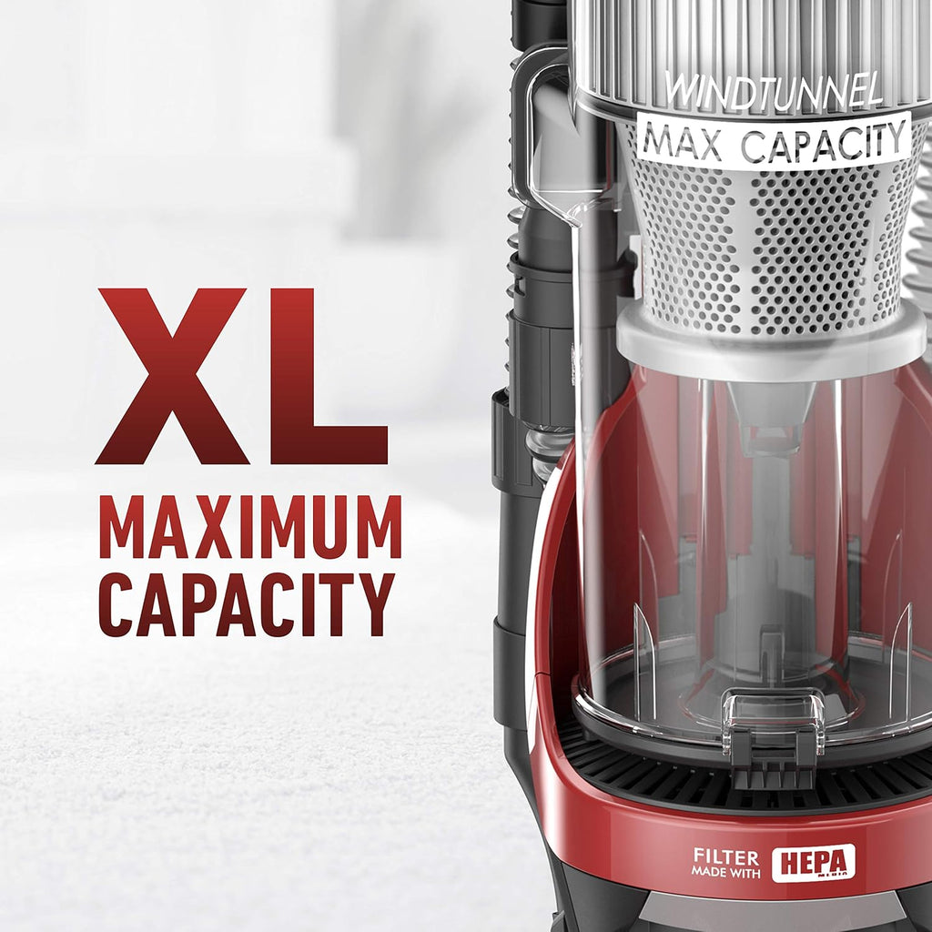 Red Upright Vacuum Cleaner with HEPA Media Filtration J67013
