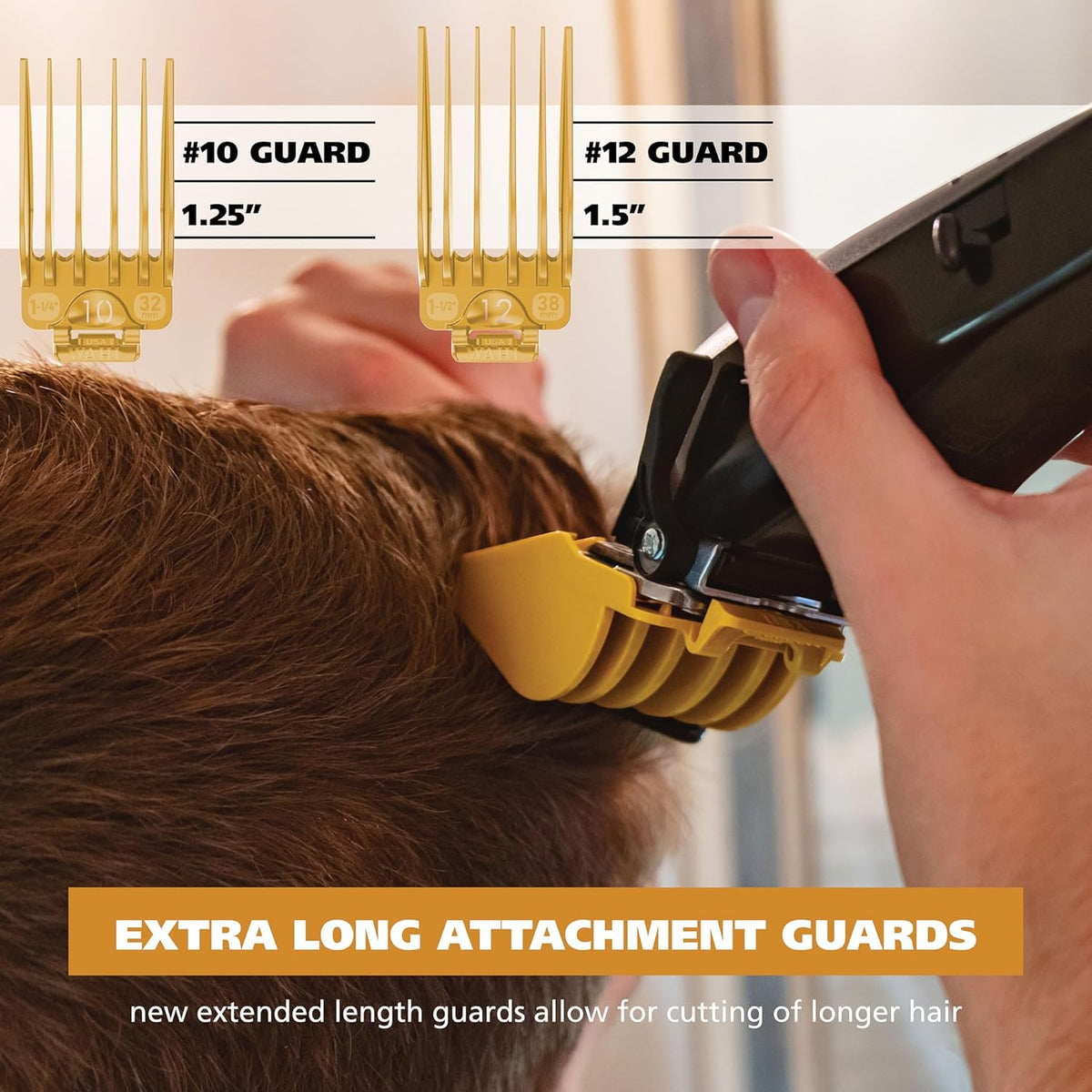 Hair Clipper Attachment Guard Set, 2 Guide Combs T94549
