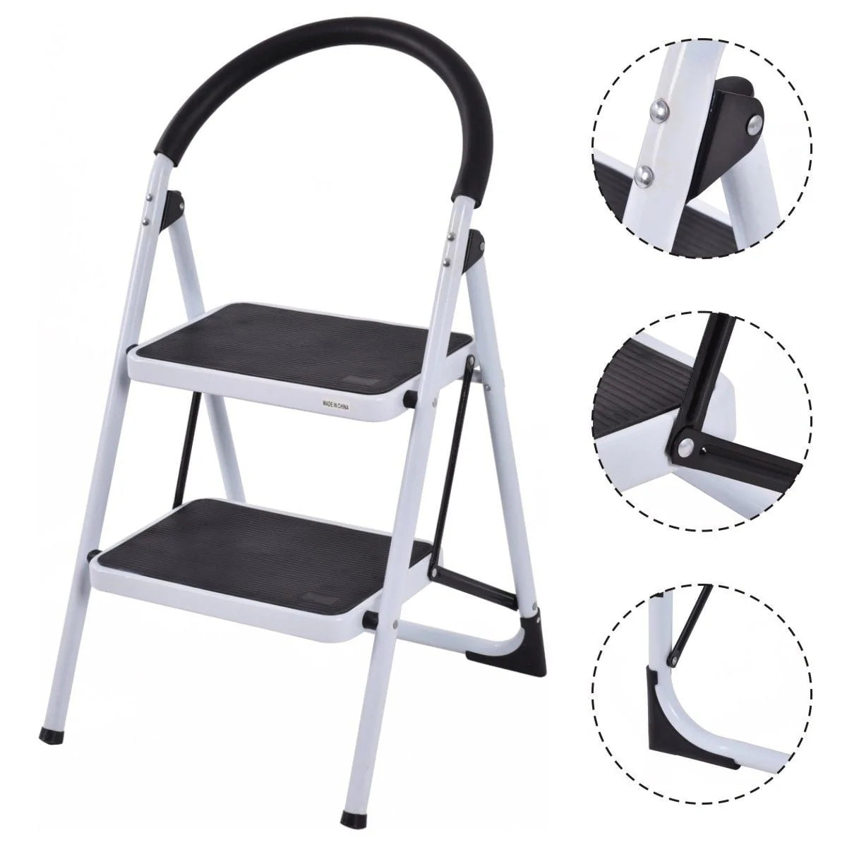 2 Step Folding Stool 330Lbs Capacity A982
