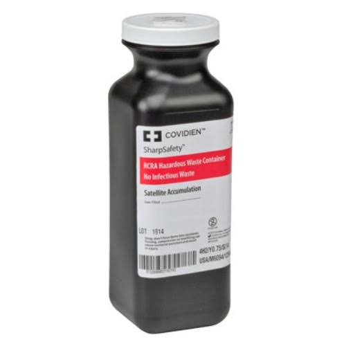 Black 1.5 Quart Hazardous Waste Container W79375