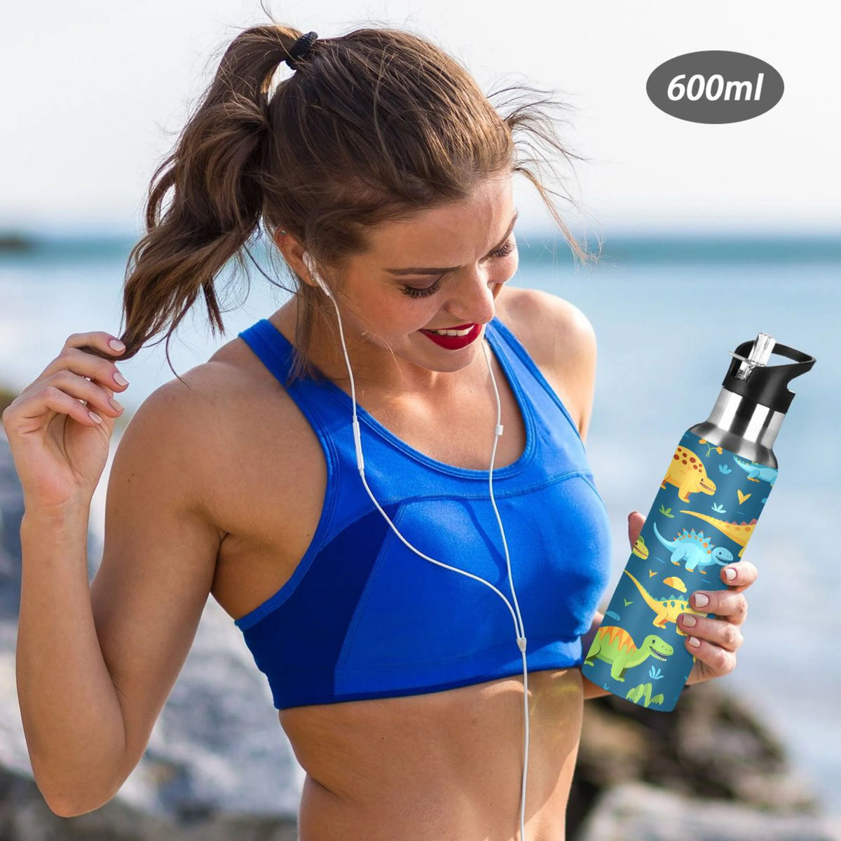 Stainless Steel Insulated Water Bottle with Straw Lid H3863