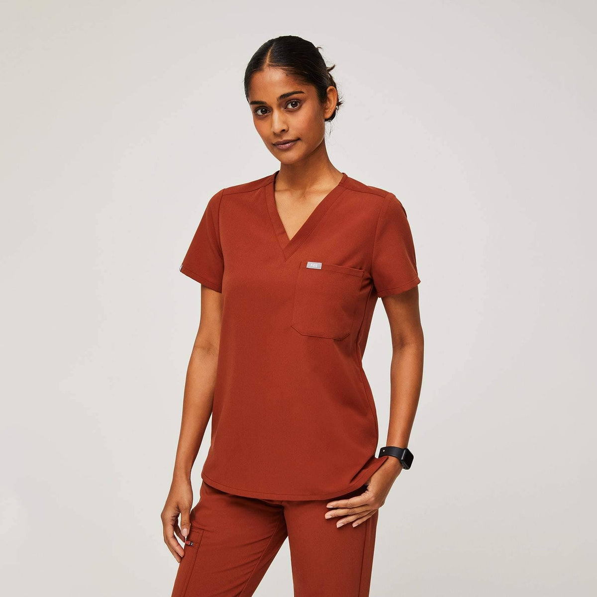 Orange Small Scrub Top B335