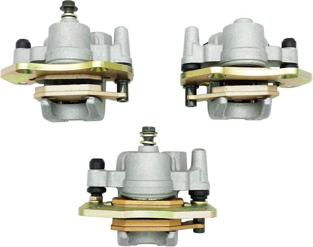 Front Left Right & Rear Brake Calipers with Pads for Can Am Outlander 330 400 500 650 850 Y674624