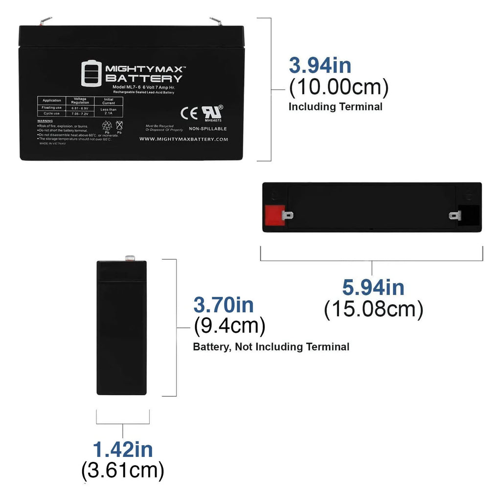 6V 7AH Battery X124357