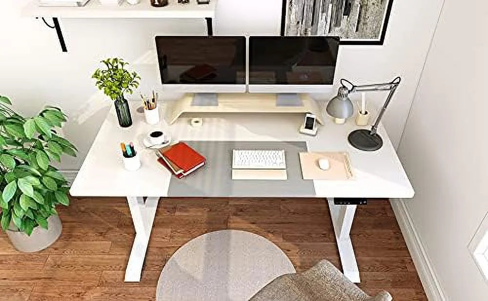 Electric Height Adjustable Standing Desk 55 x 28 Inches with Memory Settings F1755