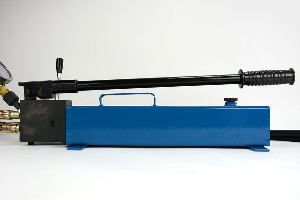 Manual Hand Hydraulic Power Pack Pump 2 Stage, Double Acting 10k psi 183 Cubic in Capacity Y841