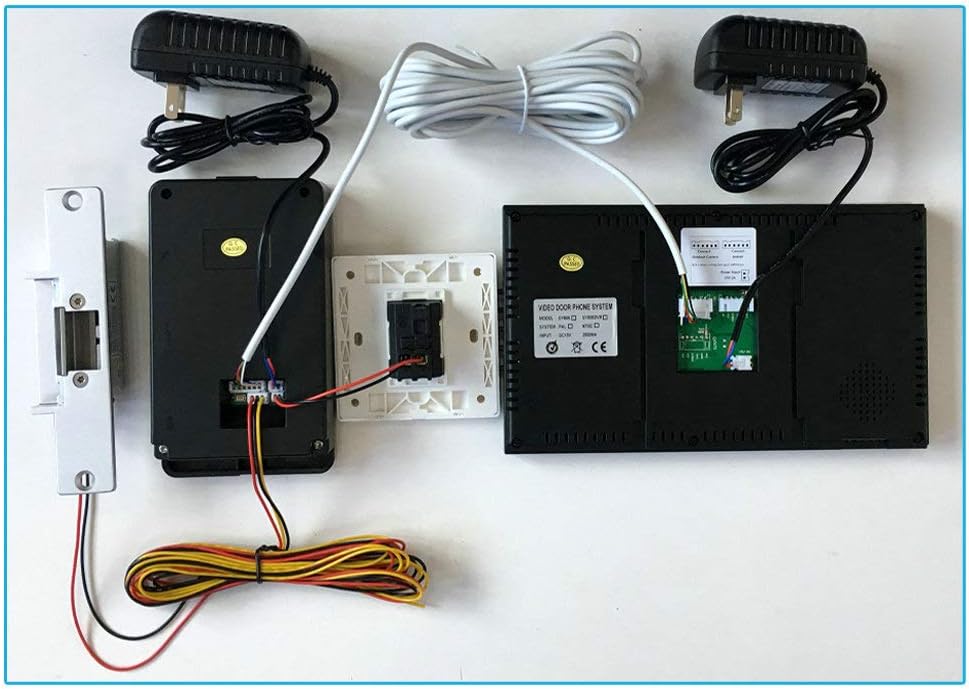 Touch Key 7 Lcd RFID Password Video Door Phone Intercom System Kit with Electric Strike Lock Q5906