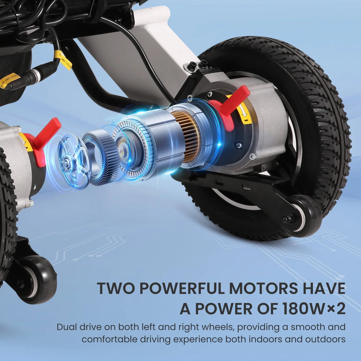 Lightweight Folding Electric Wheelchair P41693