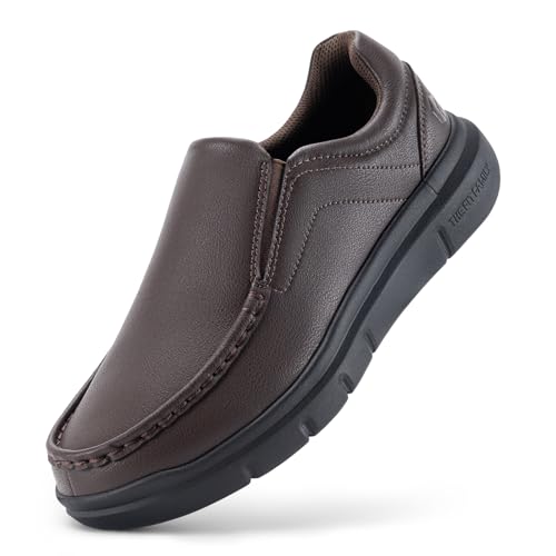Black Leather Slip On Loafers T840277