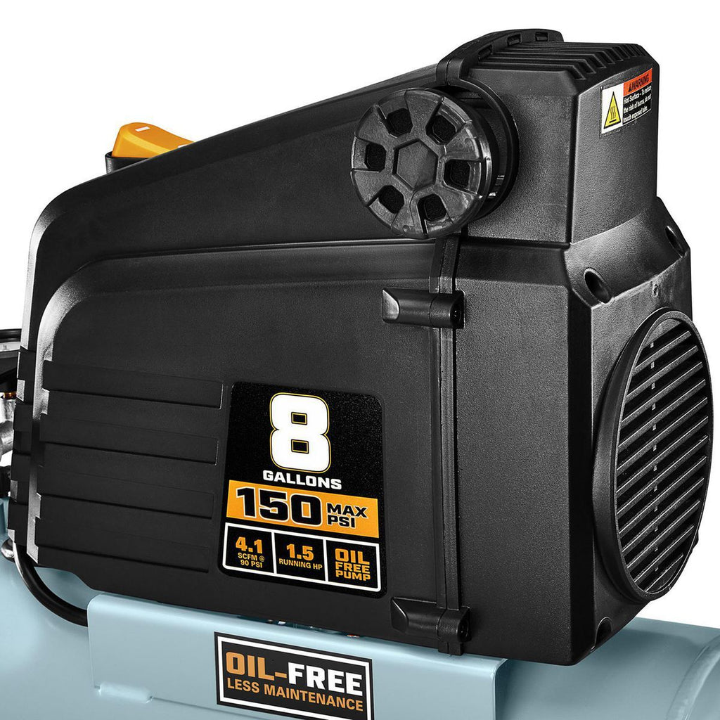 8 Gallon 150 PSI Oil-Free Air Compressor W827363