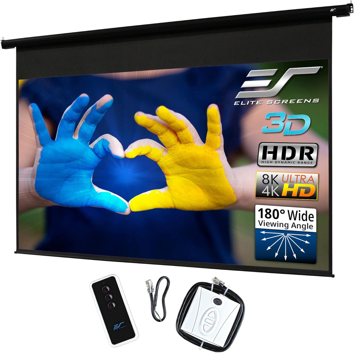 150" Electric Motorized Projector Screen 16:9 V5142