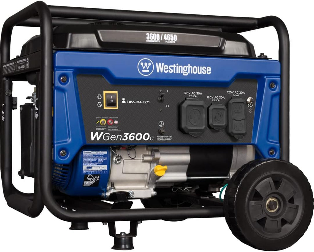 Portable Generator 3600 Rated Watts 4650 Peak Watts Gas Powered L485