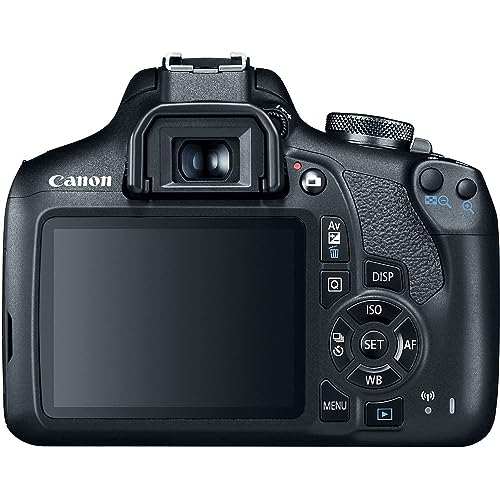 Canon EOS Rebel T7 DSLR Camera with 18-55mm Lens Bundled with 64GB Memory Card + Camera Bag + 58mm UV Filter + Microfiber Cleaning Cloth (5 Items) X234325