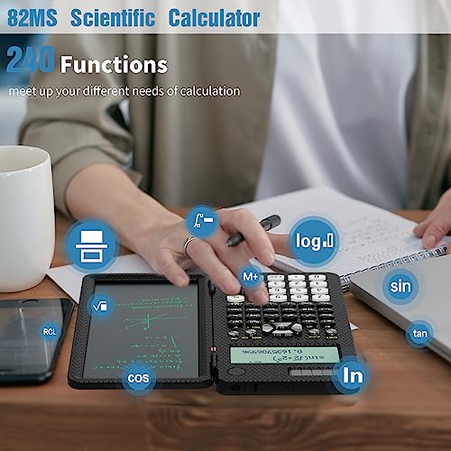 Pink 991ES MAX Foldable Scientific Calculator with Notepad 417 Function Solar Energy Y59189