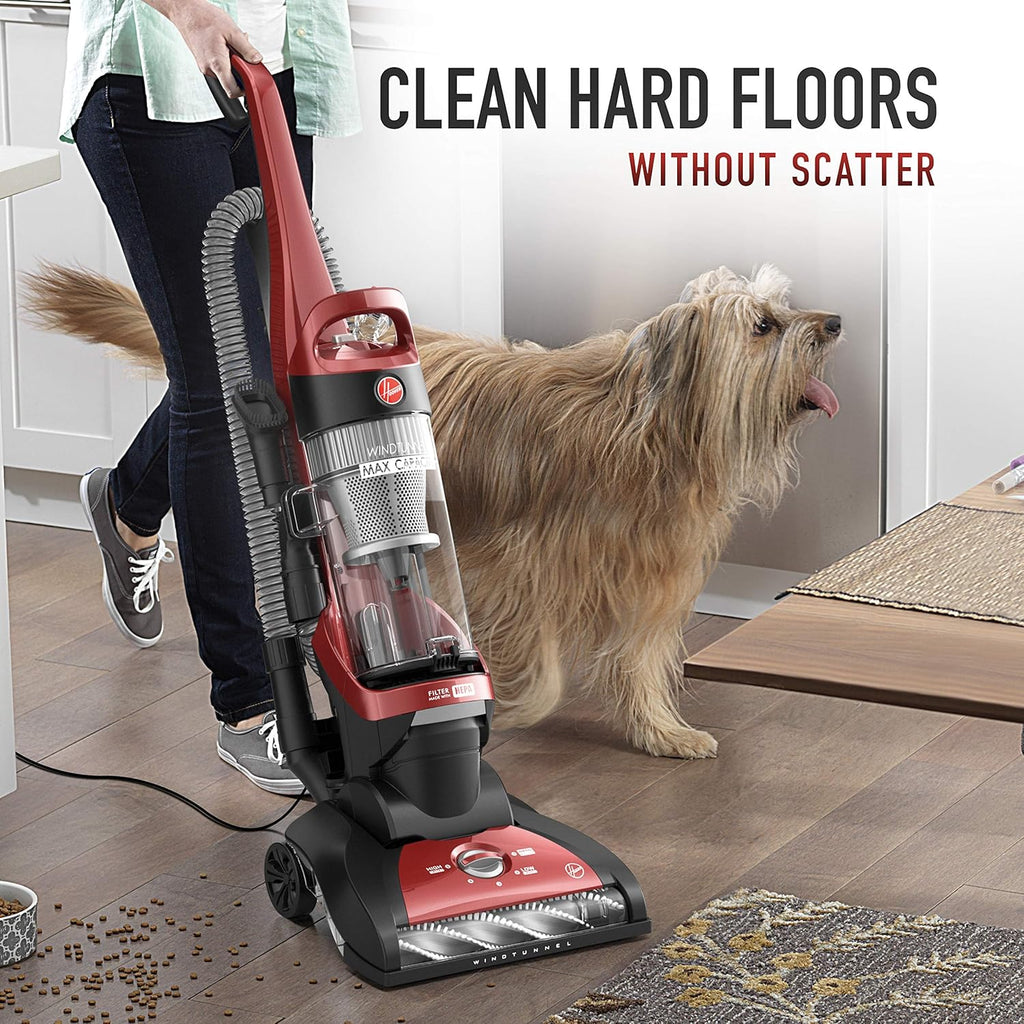 Red Upright Vacuum Cleaner with HEPA Media Filtration J67013