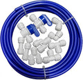 1/4 inch O.D. 32.8ft RO Water Tubing with 10pcs Quick Connector D661617