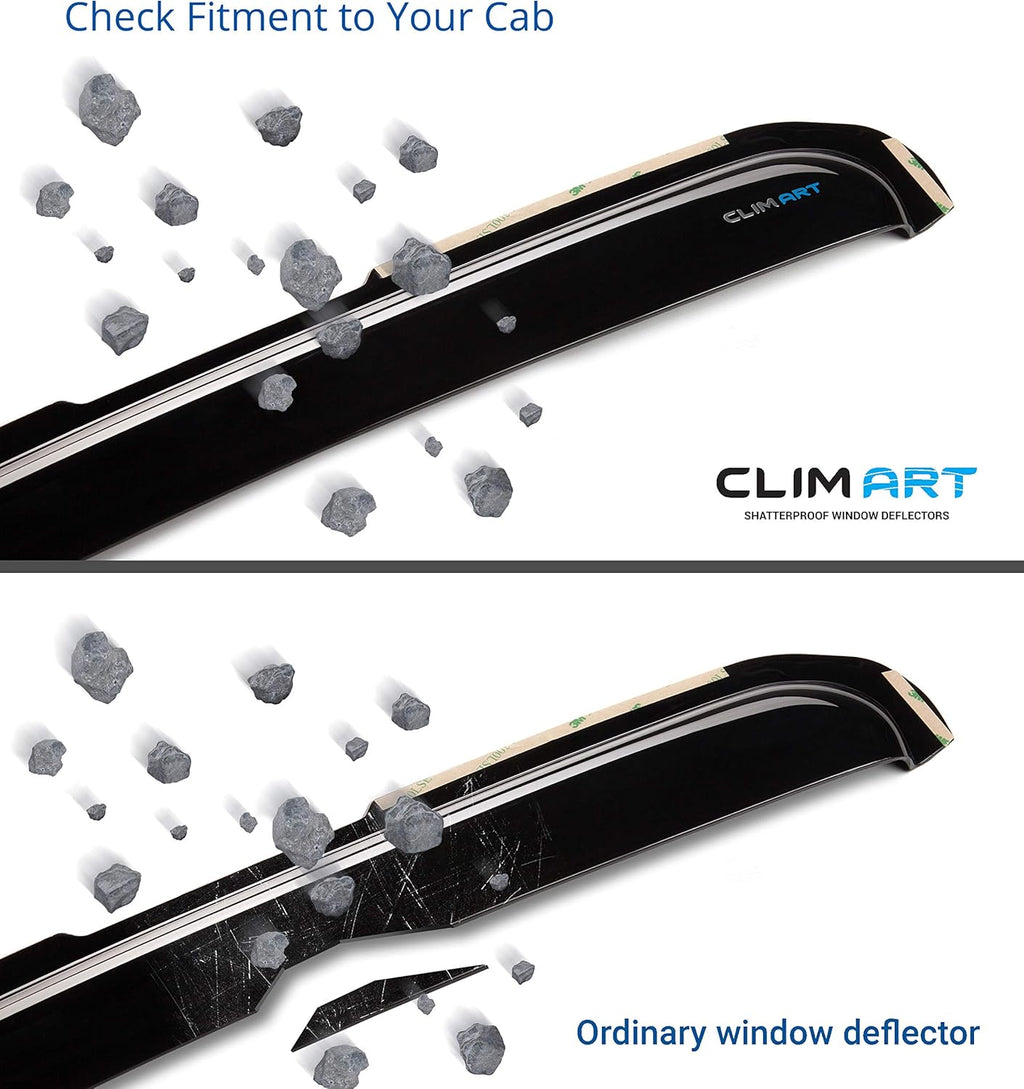Dark Smoke 4 pcs In-Channel Window Deflectors Y28176