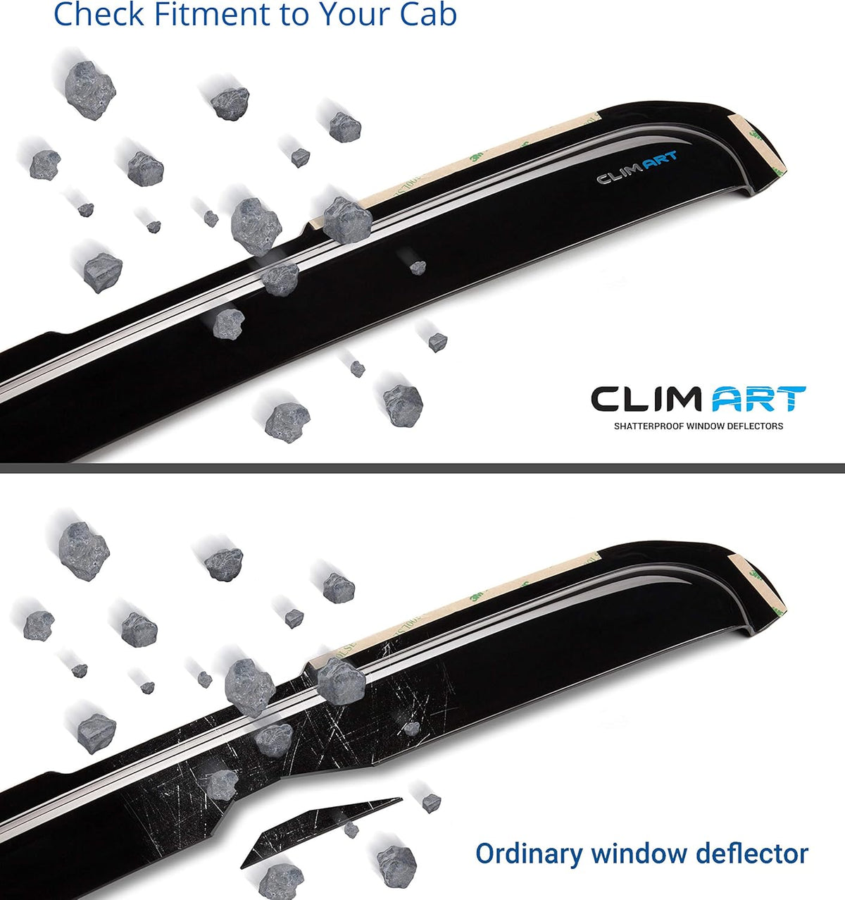 Dark Smoke 4 pcs In-Channel Window Deflectors Y28176