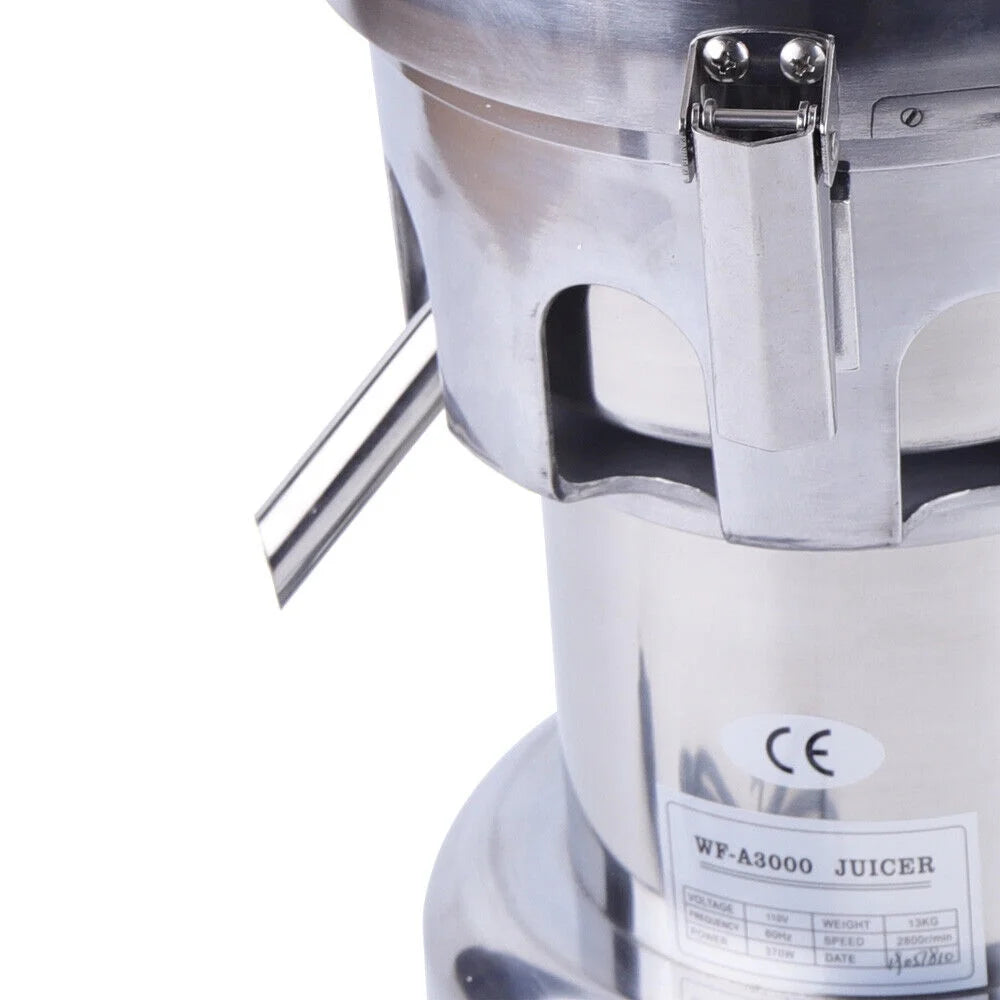 Silver Stainless Steel Commercial Electric Fruit Juicer Machine 2800r/min AC110V J50984