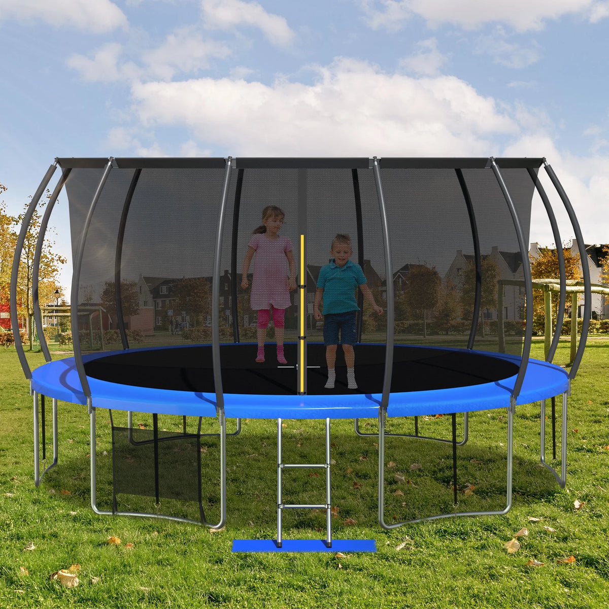 16 FT Trampoline with Safety Enclosure Net and Ladder C376
