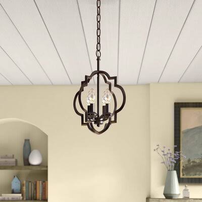 Oil Rubbed Bronze Geometric Chandelier X13241
