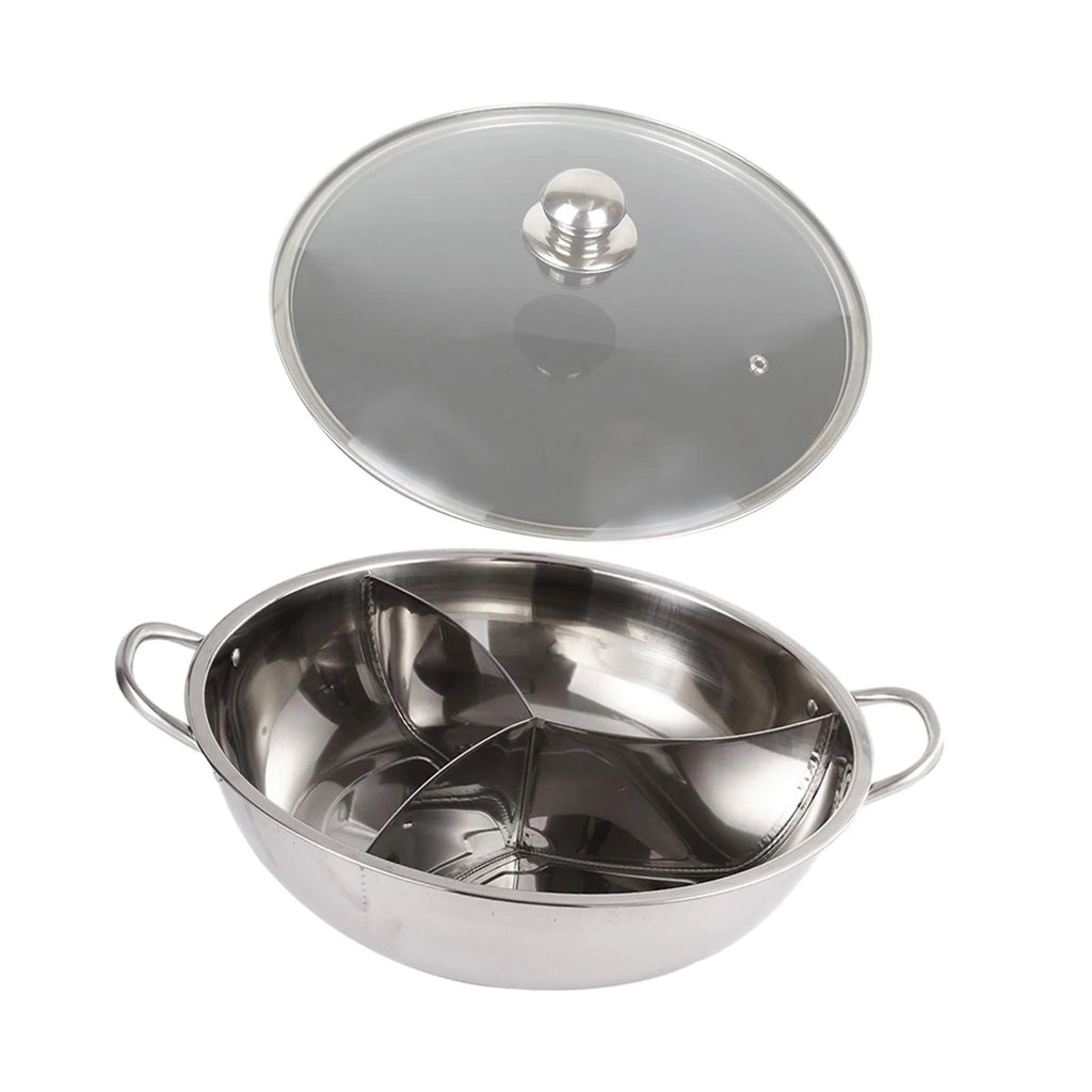 Three Sided Tabletop Hot Pot Cookware 31.2cm B325