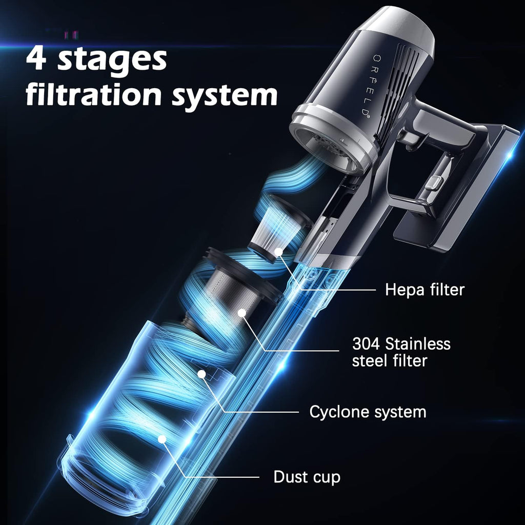 Cordless Vacuum Cleaner with LED Touch Screen Z49494