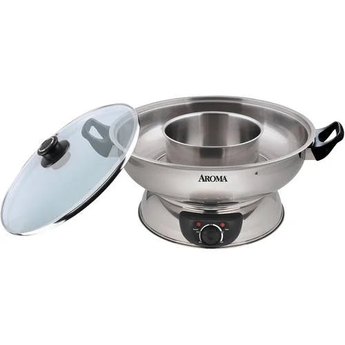 5Qt. Electric Shabu Shabu Hot Pot, Stainless Steel W1688