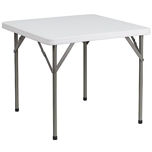 5' White Plastic Folding Training Table Y74368