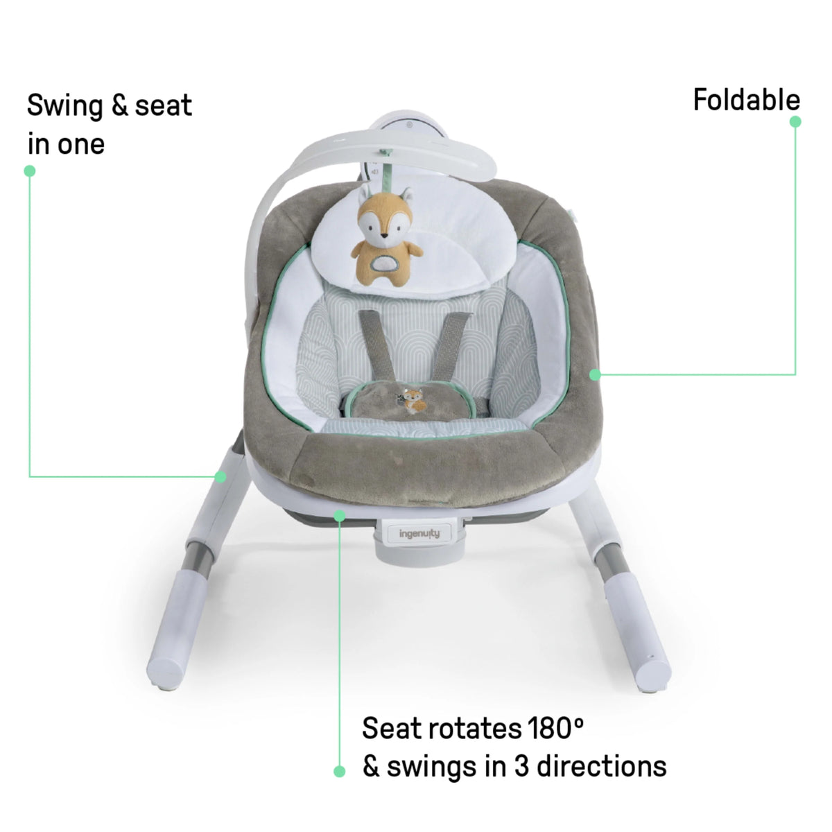 Portable Vibrating Baby Swing N6174