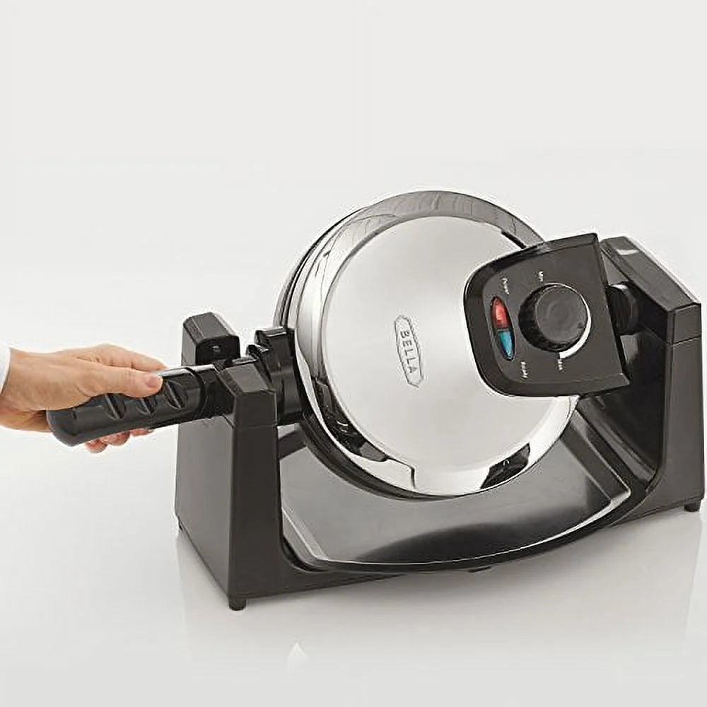 Polished Stainless Steel Rotating Waffle Maker J808