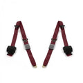 Burgundy Retractable Bucket Seat Belt Kit, 2 Belts S87800