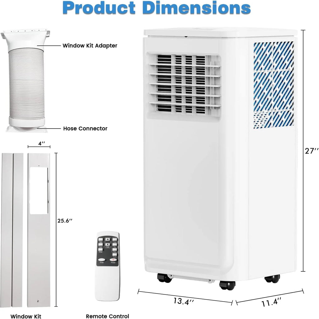 10000 BTU Portable Indoor Air Conditioner with Remote Control F1394