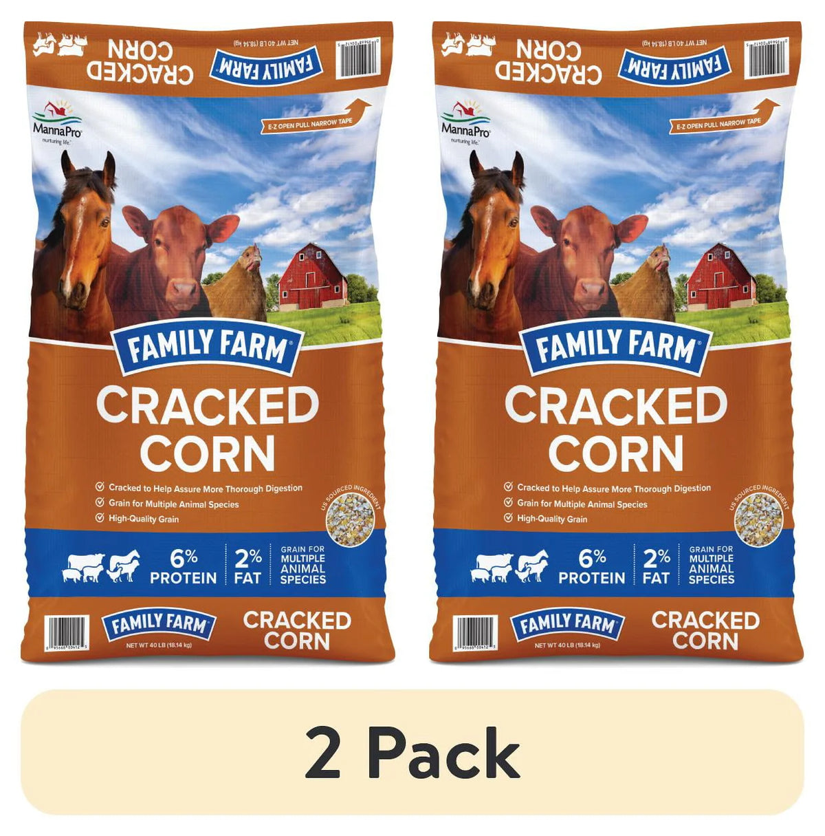 Cracked Corn Animal Feed, 40 lb T43491